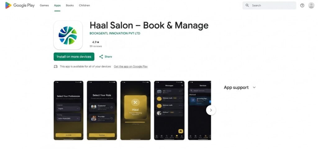 Best Salon App for Beauty Parlour Owners - Haal.in
